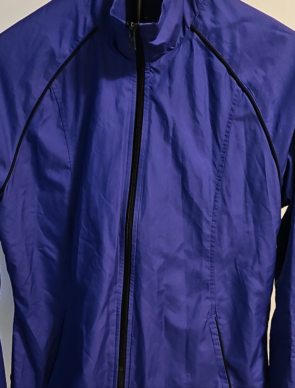 adidas Men’s Purple Blue Full-Zip Windbreaker